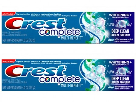 Free Crest Complete Toothpaste at Rite Aid