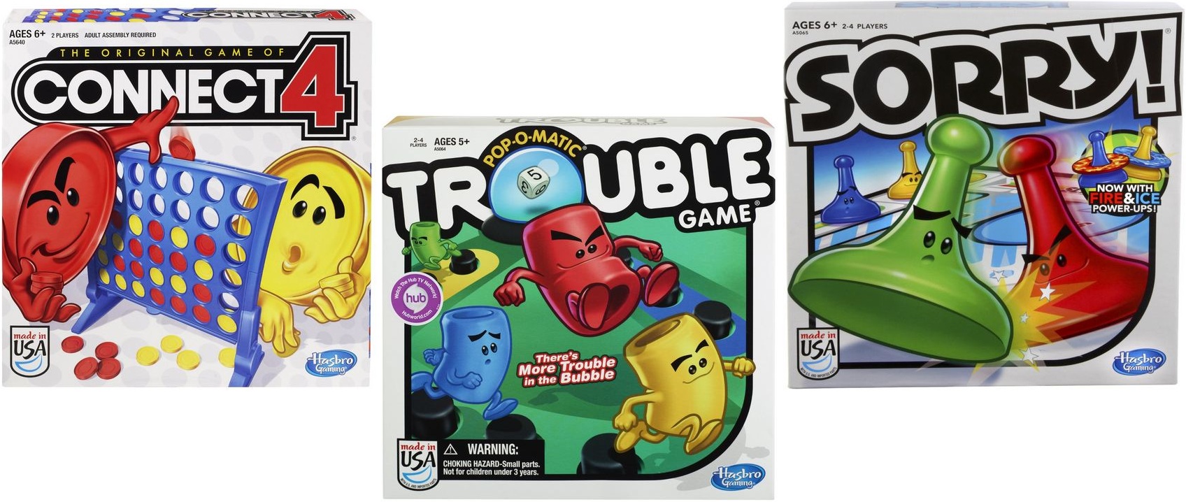 *HOT* 4.88 (Reg 13) Connect 4, Trouble & Sorry! Board Games Free