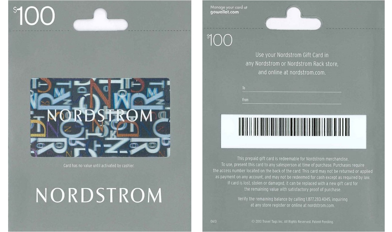 Nordstrom Printable Gift Card
