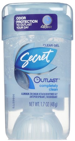 *HOT* Free Sample Secret Clear Gel Outlast Deodorant