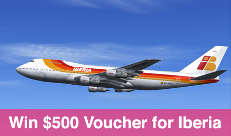 Win $500 Voucher for Iberia Airlines Giveaway
