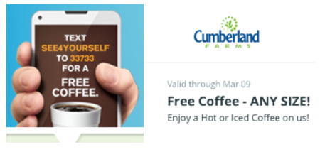 Free Hot or Iced Coffee at Cumberland Farms - Any Size