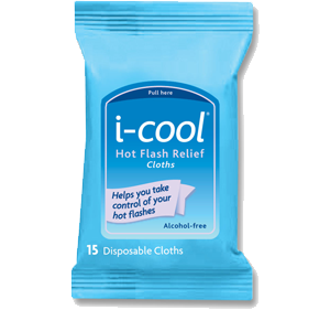 Free Sample i-cool Hot Flash Relief Cloths