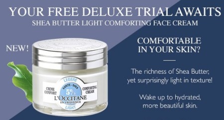 Free Sample L’Occitane Shea Butter Face Cream