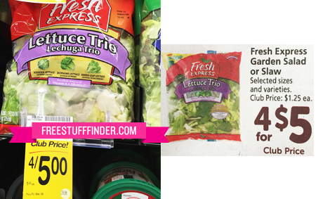 $1.25 Fresh Express Bagged Salad at Safeway (Today Only)