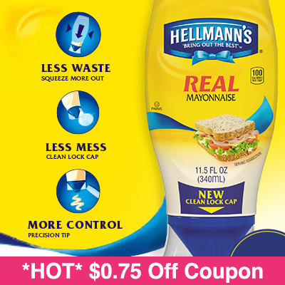 *HOT* $0.75 Off Hellmann's or Best Foods Mayonnaise Coupon