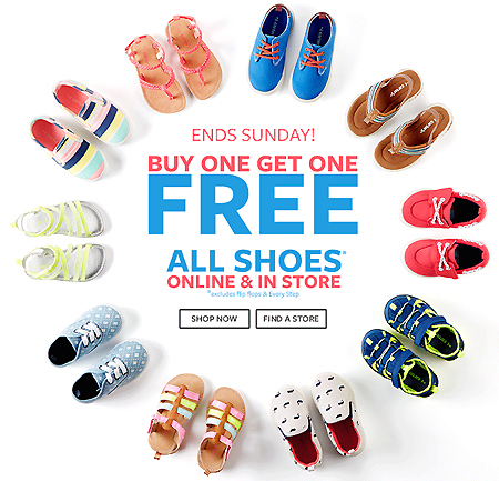 Buy 1 Get 1 Free Kids Shoes + Extra 15% Off | Free Stuff Finder