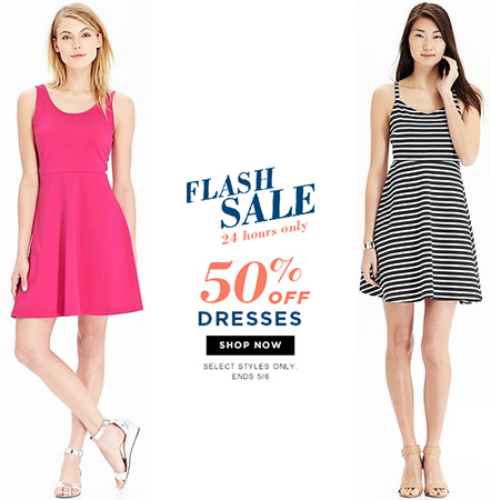 50% Off Womenâ€™s Dress Sale at Old Navy (Today Only)