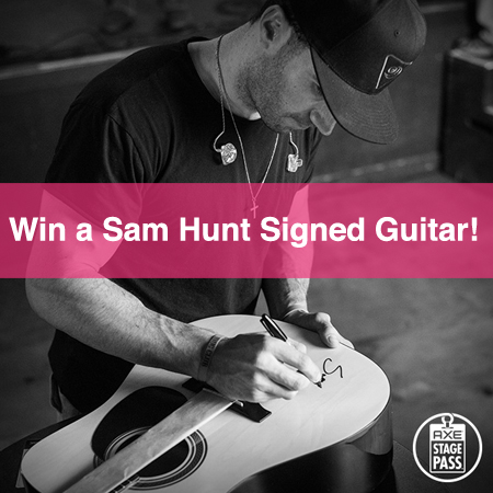 Win a Sam Hunt Signed Guitar!