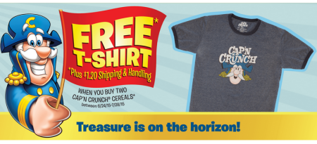 *HOT* Free Cap’n Crunch T-Shirt