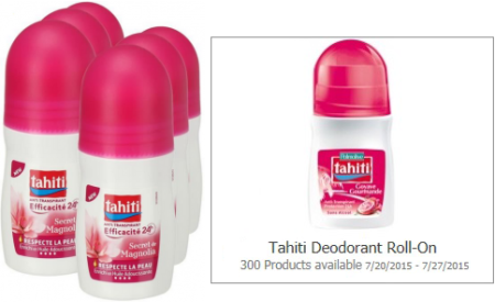 Possible Free Tahiti Deodorant Roll-On