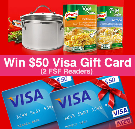 Win Free $50 Visa Gift Card (Walmart Knorr Giveaway FSF Exclusive - 2 Winners)
