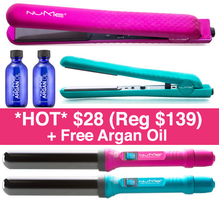 *HOT* $34 (Reg $139) NuMe Flat Iron or Classic Curling Wand + FREE Shipping