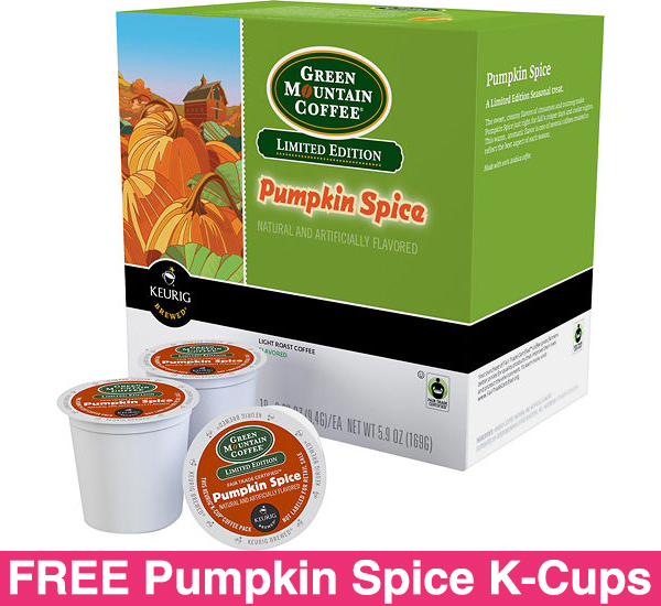 *HOT* Free 18ct Green Mountain Coffee Pumpkin Spice KCups Free Stuff