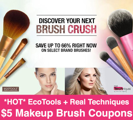 *RARE* $5.00 EcoTools & Real Techniques Brushes Coupon (Print Now!)