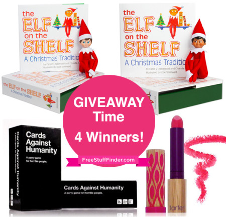 Giveaway Time! 4 Winners Win Elf on the Shelf or Alternative Prizes ($130 in Value)