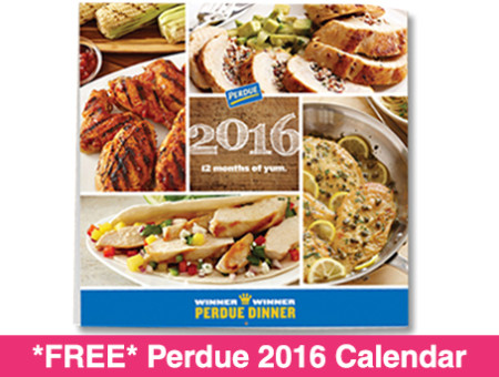 *FREE* Perdue 2016 Calendar ($5.00 Value, First 1,000)
