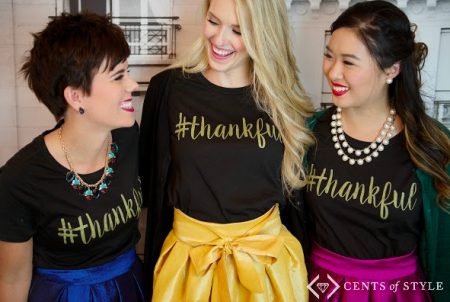 Free #Thankful T-Shirt w/ $25 Purchase (11/13 Only)