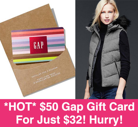 *HOT* $10 for $25 GAP or Old Navy Gift Card (Hurry! Limited Time!)