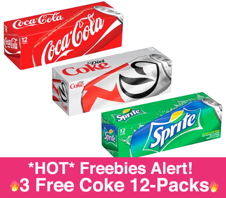 *HOT* 3 Free 12 Packs of Coke (HURRY!)