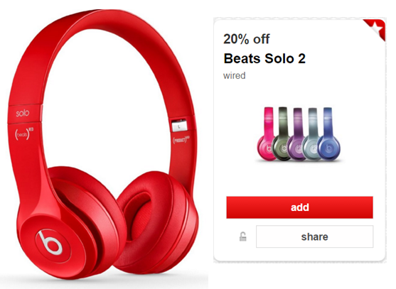 $95.99 (Reg $200) Beats Solo 2 Wired Headphones at Target