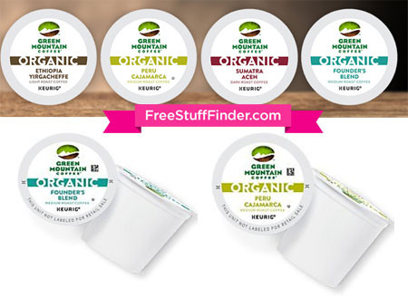 Free Sample 4-Pack Green Mountain Organic K-Cups