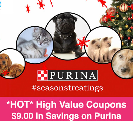 *HOT* $9.00 in Purina Coupons + Free Holiday Pet Activities