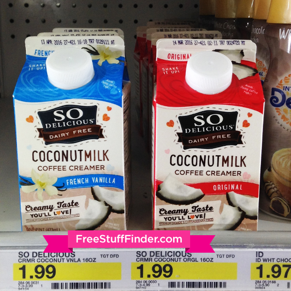 0.99 (Reg 2) So Delicious Dairy Free Creamer at Target Free Stuff