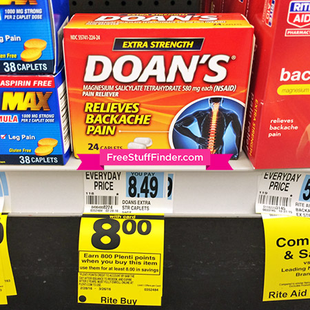 FREE Doan's Pain Reliever at Rite Aid + $1 Moneymaker