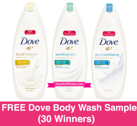 FREE Dove Body Wash Sample from Walmart (30 Winners)