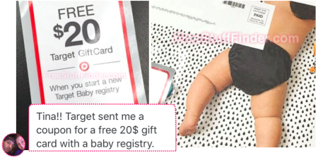 Possible FREE $20 Target Gift Card w/ Registry (Check Mail ...
