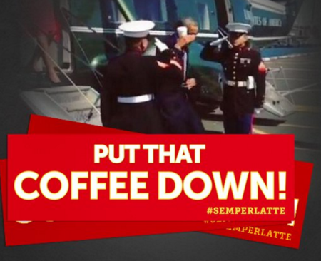 Free "Put That Coffee Down #SemperLatte" Sticker