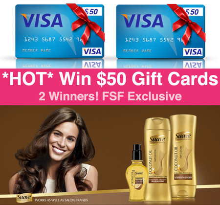 *HOT* Win $50 Visa Gift Cards (Walmart Suave FSF Exclusive Giveaway - 2 Winners)