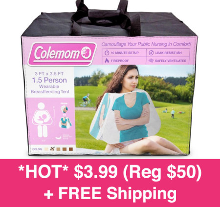 *HOT* $3.99 (Reg $50) Wearable Breastfeeding Tent + FREE Shipping