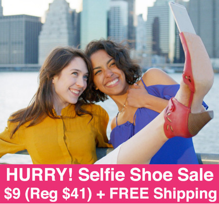 HURRY! $9 (Reg $41) Selfie Shoes + FREE Shipping