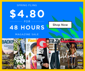 $4.80 Discount Magazine Subscriptions (Through 4/3)