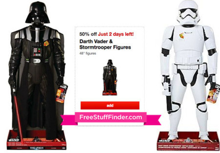 50% Off Darth Vader & Stormtrooper Figures Cartwheel