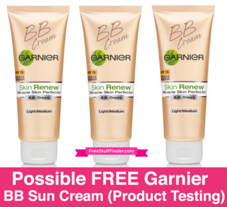 Possible FREE Garnier BB Sun Cream ($13 Value)