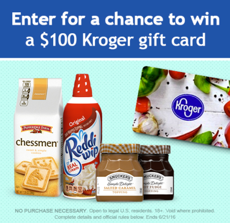 *HOT* Win FREE $100 Kroger Affiliate Gift Card