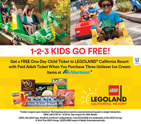 FREE LEGOLAND California Kid's Entry ($110 Value)