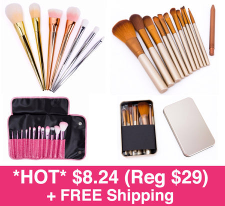 *HOT* $8.24 (Reg $29) Makeup Brush Set + FREE Shipping