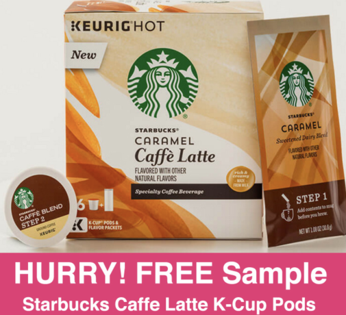 FREE Sample Starbucks Caffe Latte Pods