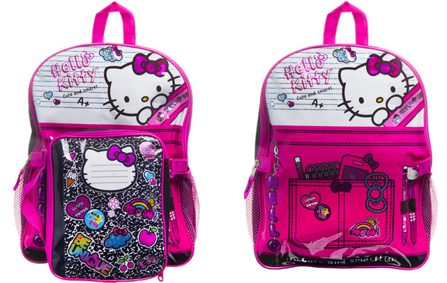 hello kitty backpack with lunch box