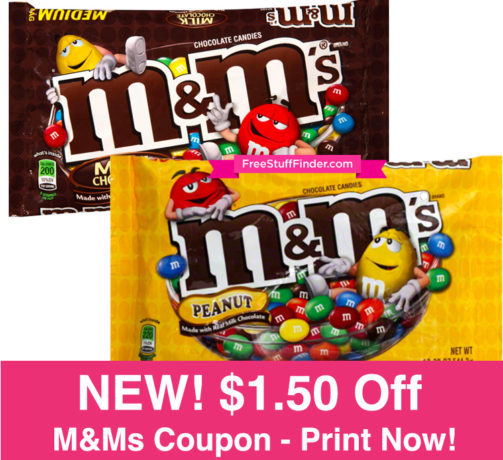 *High Value* $1.50 Off M&M's Chocolate Candy Coupon (Print Now!)