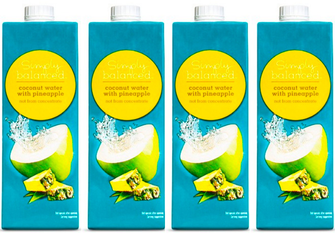 *High Value* 40% Off Simply Balanced Pineapple Coconut Water Cartwheel