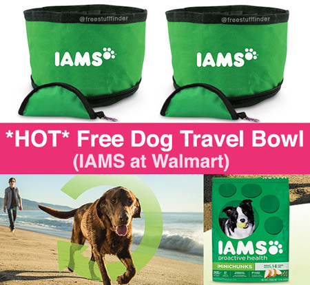 *HOT* Free Dog Travel Food Bowl (IAMS at Walmart)