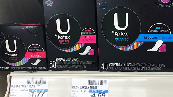 FREE U by Kotex Barely There Thin Pantiliners + $0.35 Moneymaker at CVS