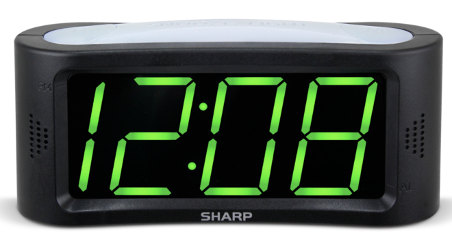 $5.99 (Reg $15) Sharp LED Alarm Clock + FREE Store Pickup