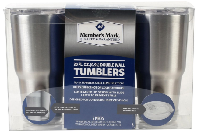 $ Member's Mark Double Wall Tumblers 2-Pack (Sam's Club) + FREE  Shipping | Free Stuff Finder