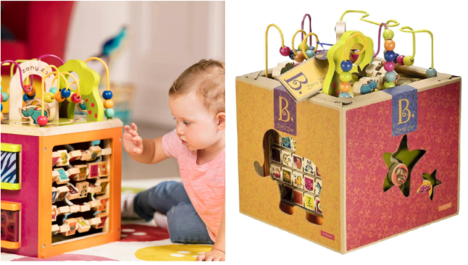 HOT* $34.99 (Reg $60) B. Zany Zoo Wooden Activity Cube + FREE